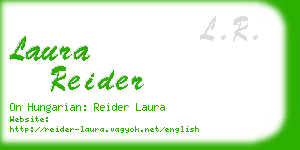 laura reider business card